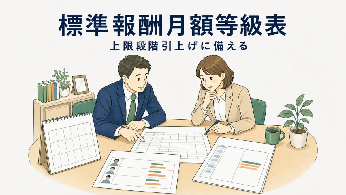 標準報酬月額等級表の見方|上限段階引上げに備える顧問先対応